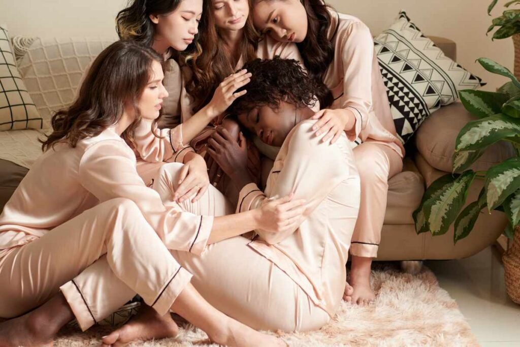 The Importance of Friendships for Mental Health Group of women consoling