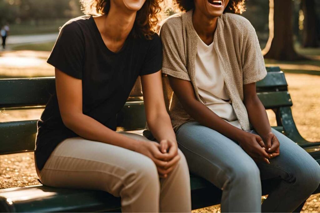 The Importance of Friendships for Mental Health Sitting on Bench