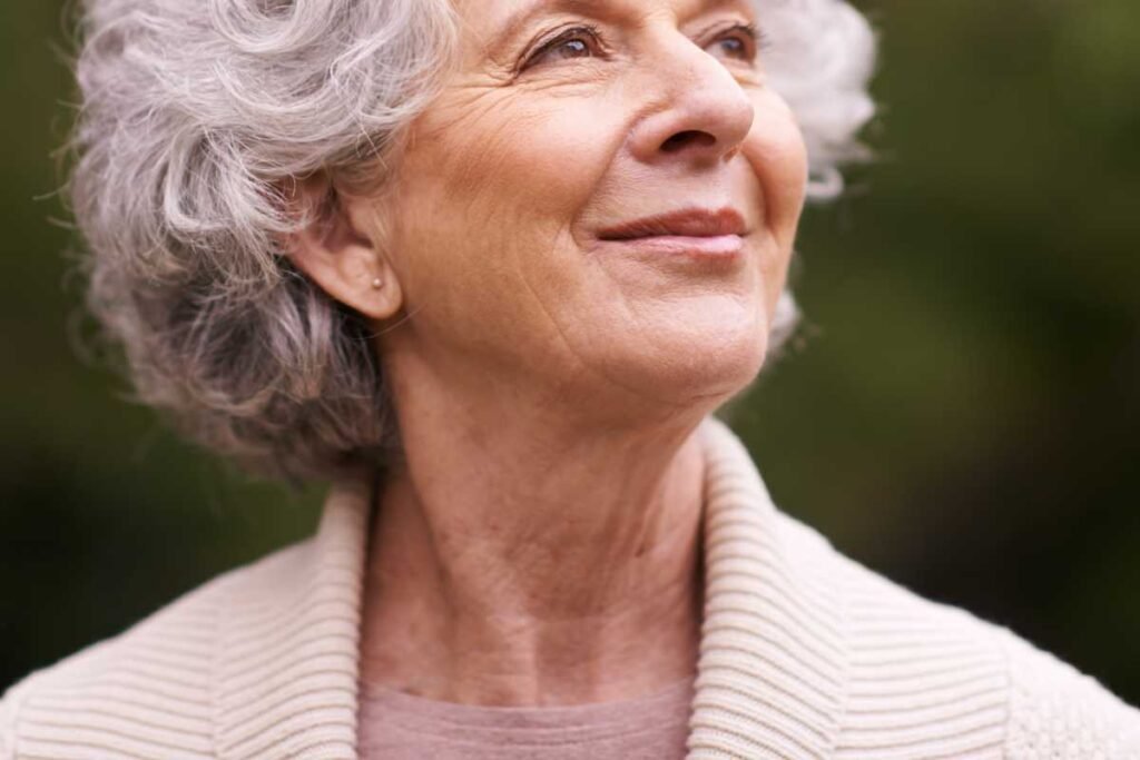 How to Handle Aging and Make Peace with It as a Woman Woman with gray hair